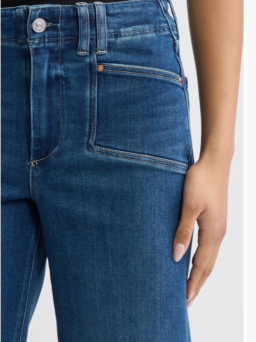 PAIGE Straight-Leg Jeans in True Blue Wash